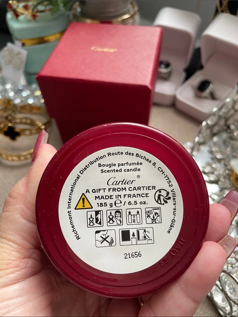 ✨♥️Cartier Panther Candle w/Gift Box Gold Logo♥️✨NEW